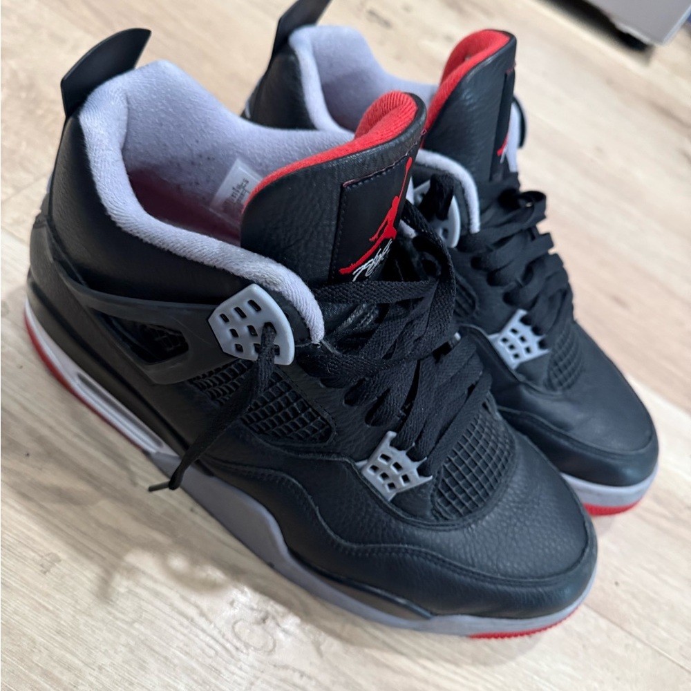 Jordan Black and Red Athletic Shoes